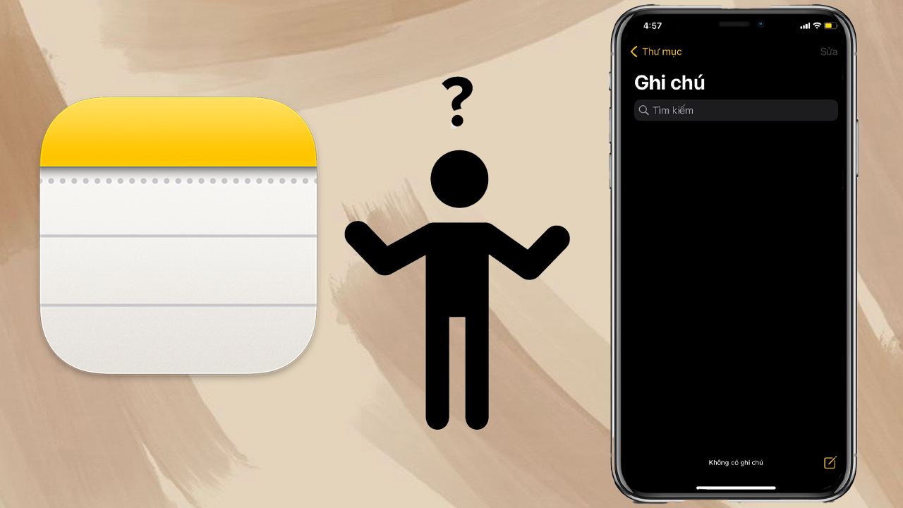 Ghi chú trên iPhone bị mất