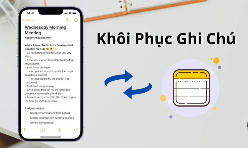 Mẹo khôi phục ghi chú iPhone